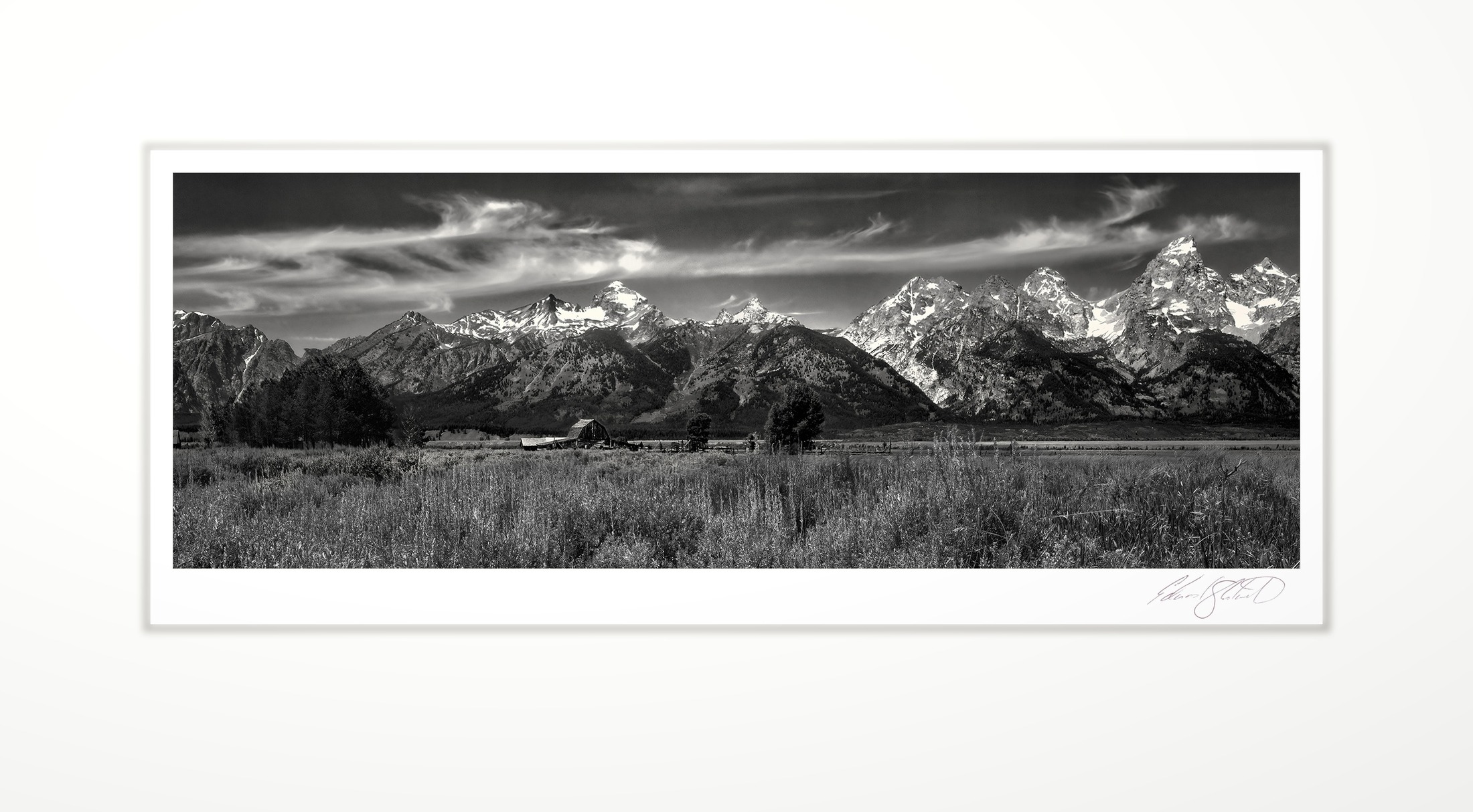 The Grand Teton range at sunrise